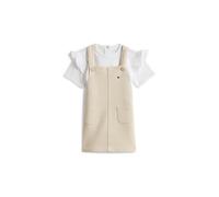 TOMMY HILFIGER Conjunto de 2 piezas para bebé niña, vestido y camiseta beige | 74