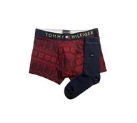 Tommy Hilfiger Conjunto de Troncos y Calcetines para Hombre, Graphic Fairisle/Des Sky, XL