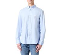 Tommy Hilfiger Core Flex Poplin Solid RF Shirt MW0MW39988 L/S Camisa para Hombre, Azul, L, Azul (Azul Dulce), L