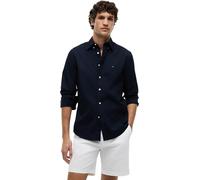 Tommy Hilfiger Core Flex Poplin Solid RF Shirt MW0MW39988 L/S Camisa para Hombre, Azul, M, Azul (Desert Sky), M