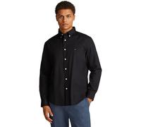 Tommy Hilfiger Core Flex Poplin Solid RF Shirtmw0Mw39988 Camisa L/S, Black (Black), L para Hombre