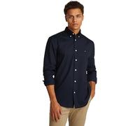 Tommy Hilfiger Core Flex Mw0mw39988-Camisa de Popelina Lisa Camisa L/S, Blue (Desert Sky), 3XL para Hombre