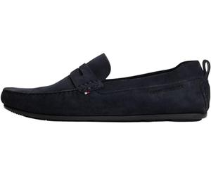 Tommy Hilfiger Core Hilfiegr Suede Driver FM0FM05789 - Zapatos de Conductor para Hombre, Azul (Desert Sky), 9