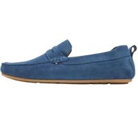 Tommy Hilfiger Core Hilfiegr Suede Driver FM0FM05789 - Zapatos de Conductor para Hombre, Color Azul (mar Egeo), Talla 10