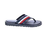 Tommy Hilfiger Core Hilfiger Toe Post Sandal FM0FM05011, Chancla de Dedo Hombre, Negro (Black), 43 EU
