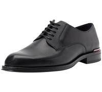 Tommy Hilfiger CORE RWB HILFIGER TEXT LTH SHOE FM0FM05255, Zapatos Derby Hombre, Negro (Black), 40 EU