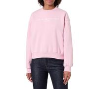 Tommy Hilfiger Corp Logo MDRN SWTSRT WW0WW47831 Sudadera sin Botones para Mujer, Rosa (Rosa Bonita), Talla M, Rosa (Bonita Pink), M