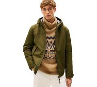 Tommy Hilfiger Cortavientos Hombre Jacke Tech Hooded Short impermeable, Verde (Huntsman Green), S