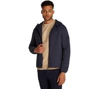 Tommy Hilfiger Cortavientos Hombre Tech Packable con capucha, Azul (Desert Sky), XL