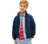 Tommy Hilfiger Chaqueta cortavientos unisex para niños, KS0KS00741, color azul marino (noche oscura), 10 años