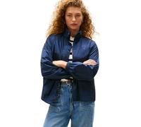 Tommy Hilfiger Cortavientos Mujer Nylon Packable con cremallera, Azul (Dark Night Navy), XS
