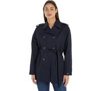 Tommy Hilfiger Cotton Short Trench, Chaquetas tejidas Mujer, Desert Sky,