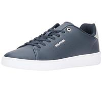 Tommy Hilfiger Court Cup LTH Perf Detail Fm0fm05038 - Tenis con Suela de Copa para Hombre, Blue Desert Sky, 40 EU