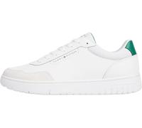 Tommy Hilfiger Court Sneaker Hombre Basket Core Elegante, Blanco (Ecru), 41