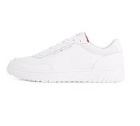 Tommy Hilfiger Court Sneaker Hombre Basket Core elegante, Blanco (White), 41