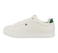 Tommy Hilfiger Court Sneaker Hombre Icon de Piel, Blanco (Ecru), 40