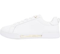 Tommy Hilfiger Court Sneaker Mujer Chique de Piel, Blanco (White), 36