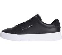 Tommy Hilfiger Court Sneaker Mujer Detail Essential de Piel, Negro (Black), 40