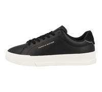 Tommy Hilfiger Court Sneaker Mujer Detail Essential de Piel, Negro (Black), 41