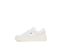 Tommy Hilfiger Court Sneaker Mujer Essential Basket Low Top, Blanco (Ecru), 41