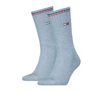 Tommy Hilfiger Crew Calcetines, Azul, 39/42 (Pack de 2) Unisex