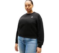 Tommy Hilfiger CRV TH Script REG Fleece SWTSRT WW0WW49511 - Sudadera de Forro Polar para Mujer, Color Negro (Negro), 48, Negro (Negro), 76