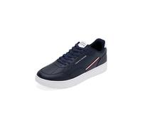 Tommy Hilfiger Cupsole Sneaker Hombre Basket Core Stripes Low Top, Azul (Desert Sky), 39