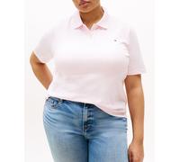 Tommy Hilfiger Curve Tommy Hilfiger Curve - Polo de mujer Regular Pique de manga corta. Rosa claro Talla 50