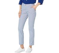 Tommy Hilfiger Hampton-Pantalón Chino a Rayas Calzoncillos, Azul y Blanco, 40 para Mujer