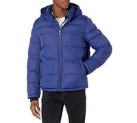 Tommy Hilfiger Down Alternative Hooded Puffer Jacket (Standard and Big & Tall) Abrigo plumón, Azul Real, XL para Hombre