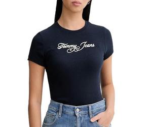 Tommy Hilfiger DW0DW21838 - Camiseta para mujer, azul marino, XS