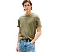 Tommy Hilfiger ESS Seasonal Reg Fit Solid tee Mw0mw39995 S/S Camiseta, Verde Battle Green, M, Battle Green, M
