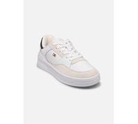 Tommy Hilfiger Essent Basket Sneaker Metallic Fw0Fw08615, Zapatillas Deportivas Mujer, White, 37 EU