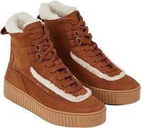 Tommy Hilfiger Essential Lace UP WARMBOOTIE FW0FW07503, Bota Baja Mujer, Marrón (Natural Cognac), 37 EU