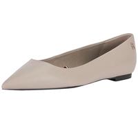 Tommy Hilfiger Essential Pointed Ballerina FW0FW07863, Bailarinas Mujer, Gris (Smooth Taupe), 38 EU