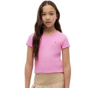 Tommy Hilfiger Essential Rib Top SS Kg0Kg08590 Other Tops, Rosa (Pink Daisy), 12 Años