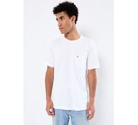 Tommy Hilfiger Camisetas de Manga Corta Hombre Essential con Bolsillo en El Pecho, Blanco (White), L