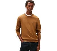 Tommy Hilfiger Essential SSNL MW0MW39999 - Suéter de algodón con Cuello Redondo para Hombre, Color marrón, Talla S, Marrón (Highland Khaki), S