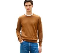 Tommy Hilfiger Essential SSNL MW0MW39999 - Suéter de algodón con Cuello Redondo para Hombre, Color marrón, XXL, Marrón (Highland Khaki), XXL