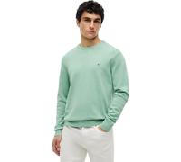 Tommy Hilfiger Essential Ssnl Mw0Mw39999 - Suéter de algodón con Cuello Redondo para Hombre, Color Verde (Hierba Cortada), Talla XL