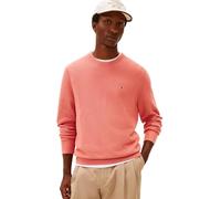 Tommy Hilfiger Essential Structure MW0MW36347 - Jersey de Cuello Redondo para Hombre, Color Rosa, Talla L, Rosa (Camellia Blush), L
