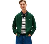 Tommy Hilfiger Essential Terry Bomber MW0MW42470 - Chaqueta bomber para hombre, color verde, talla S