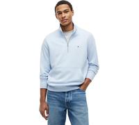 Tommy Hilfiger Essential Terry MW0MW43115 - Sudadera de Tela de Toalla con Cremallera de 1/4 para Hombre, Color Azul, Talla L