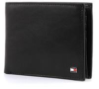 Tommy Hilfiger Eton CC Flap and Coin Pocket - Cartera para Hombre, Color Black 990, Talla 13x10x2 cm (B x H x T)