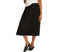 Tommy Hilfiger Falda Mujer Rock Fluid Pleated Pull On Midi Falda Plisada, Negro (Black), 44