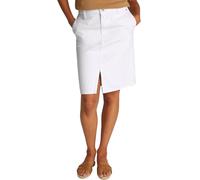 Tommy Hilfiger Falda Vaquera Mujer Straight hasta la Rodilla, Blanco (TH Optic White), 34