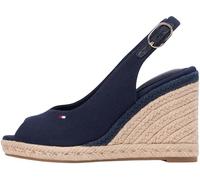 Tommy Hilfiger Flag FW0FW09343 - Alpargatas de cuña para mujer, color azul (Space Blue), 7