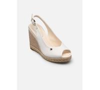 Tommy Hilfiger Flag High Wedge Espad Slingback Fw0fw09343, Alpargatas de cuña Mujer, White (Ecru), 36 EU