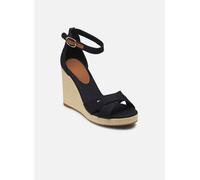 Tommy Hilfiger Alpargatas de cuña Mujer Flag High Crisscross con correa de tobillo, Azul (Space Blue), 40