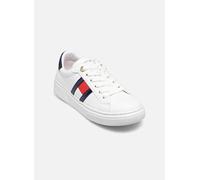 Tommy Hilfiger Flag low cut lace-up sneaker A 31 Blanco